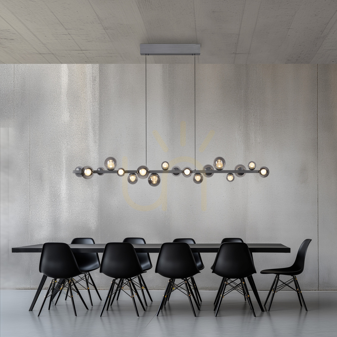 Kijelző PURE E-POPUP 2558-15 szürke, 18 LED-es függesztett lámpa PURE E-POPUP 2558-15 szürke, 18 LED-es függesztett lámpa