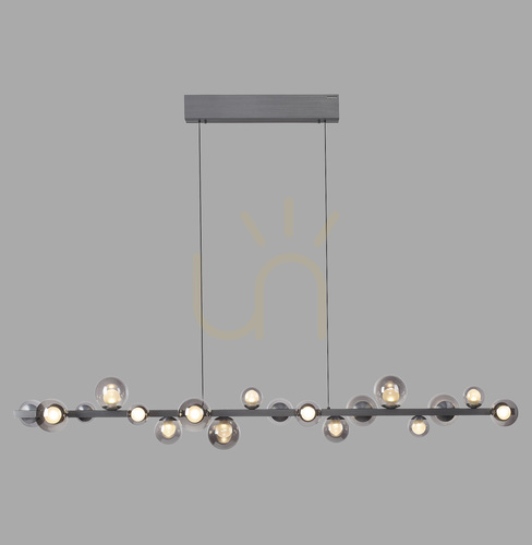 Jelölje be PURE E-POPUP 2558-15 szürke, 18 LED-es függesztett lámpa
