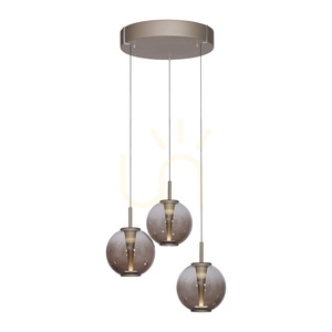 PURE E-Infinity 2222-97 barna, 3 LED-es függesztett lámpa small 2