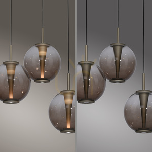PURE E-Infinity 2222-97 barna, 3 LED-es függesztett lámpa small 7