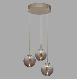 PURE E-Infinity 2222-97 barna, 3 LED-es függesztett lámpa small 0