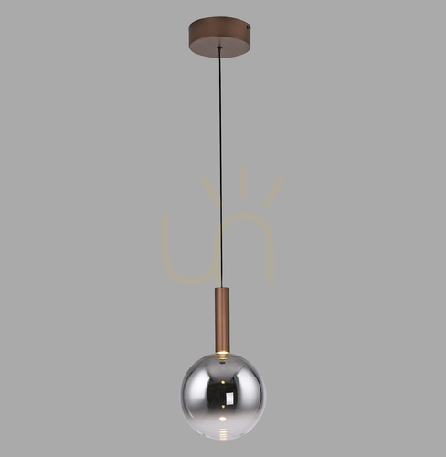 Jelölje be BOWL 2284-23 függesztett lámpa, barna, 1xLED