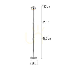 BELLIS 19245-17 króm állólámpa, 1xLED small 1