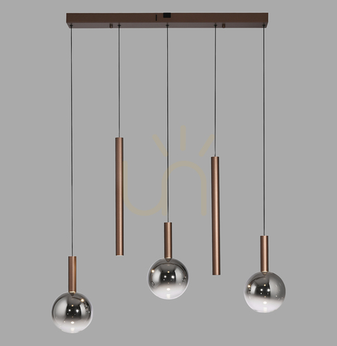 Jelölje be BOWL 2286-23 Barna 5xLED-es függesztett lámpa