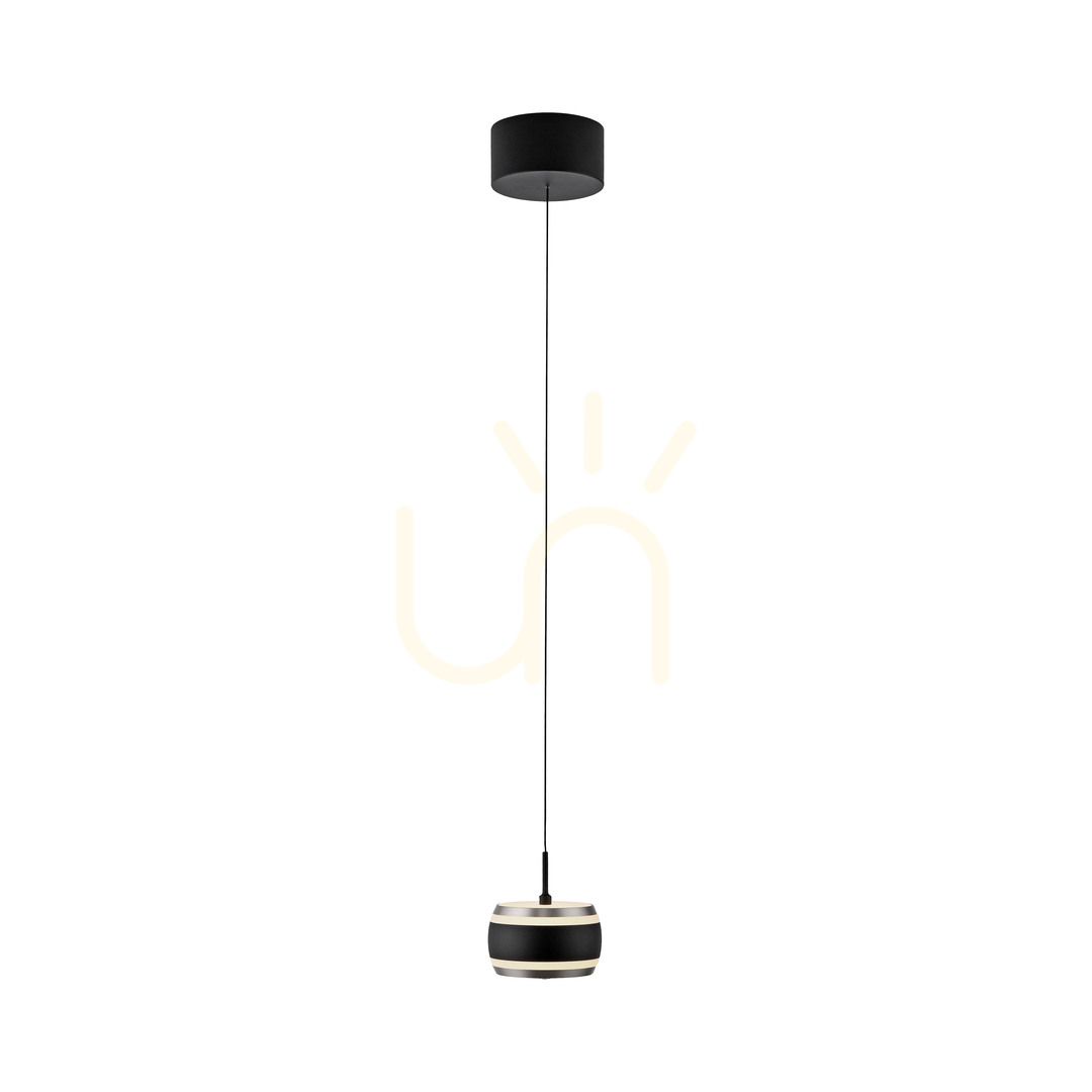 Kijelző PURE FALLING RINGS 2503-18 Fekete 1xLED függesztett lámpa PURE FALLING RINGS 2503-18 Fekete 1xLED függesztett lámpa