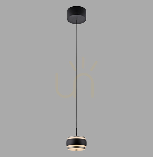 Jelölje be PURE FALLING RINGS 2503-18 Fekete 1xLED függesztett lámpa