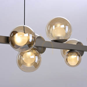 PURE E-POPUP 2558-97 barna, 18xLED-es függesztett lámpa small 7