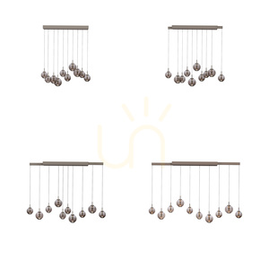 PURE E-INFINITY 2221-97 barna, 10 LED-es függesztett lámpa small 2