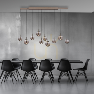 PURE E-INFINITY 2221-97 barna, 10 LED-es függesztett lámpa small 3