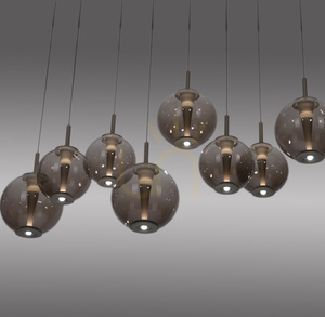 PURE E-INFINITY 2221-97 barna, 10 LED-es függesztett lámpa small 7