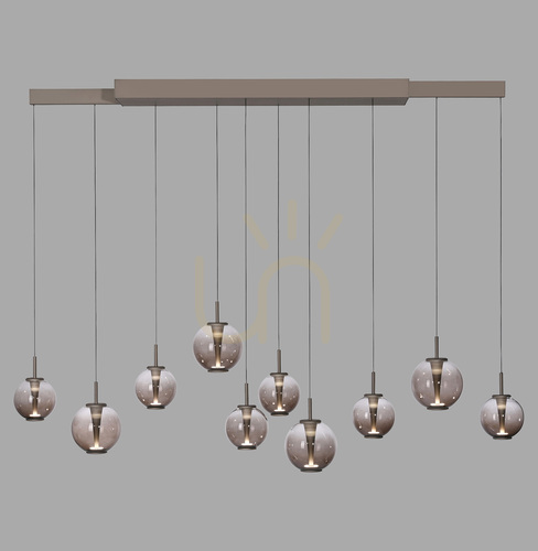 Jelölje be PURE E-INFINITY 2221-97 barna, 10 LED-es függesztett lámpa