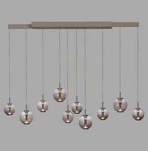 PURE E-INFINITY 2221-97 barna, 10 LED-es függesztett lámpa small 0