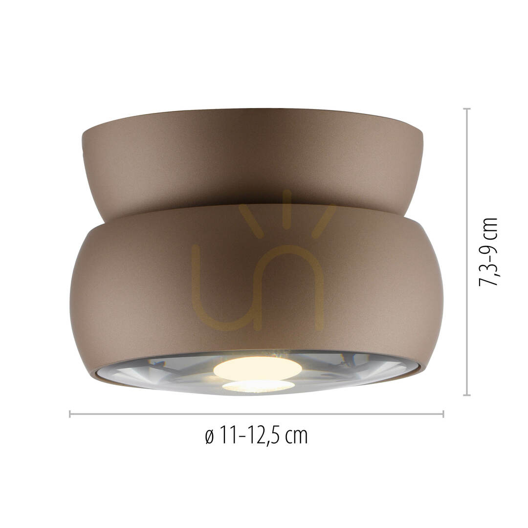 Kilátás PURE MOVE 6235-97 mennyezeti lámpa, barna, 1xLED PURE MOVE 6235-97 mennyezeti lámpa, barna, 1xLED