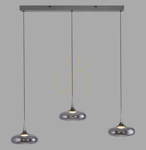 Jelölje be POSH 15693-15 szürke, 3 LED-es függesztett lámpa