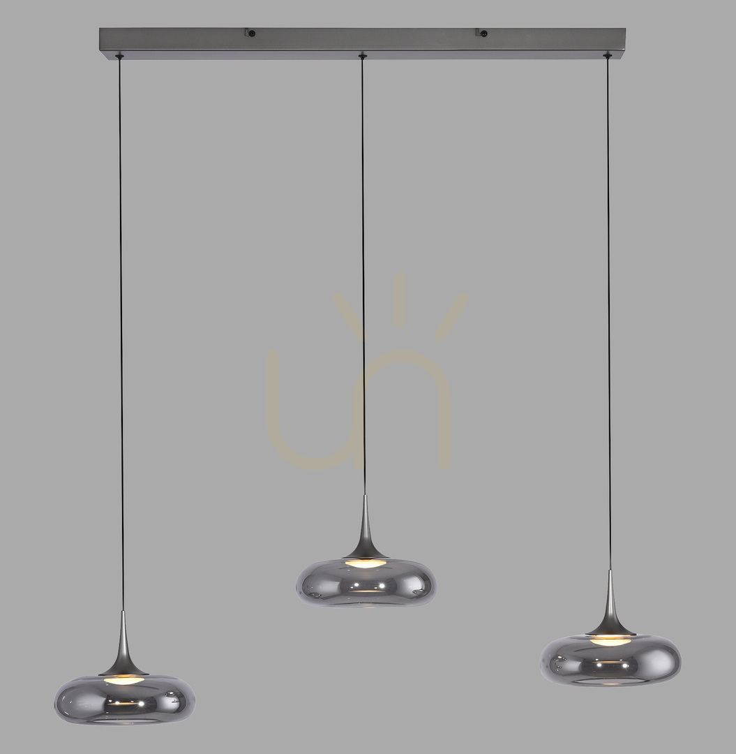 POSH 15693-15 szürke, 3 LED-es függesztett lámpa