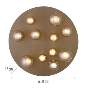 PURE POPUP 6588-97 mennyezeti lámpa, barna, 11 LED small 7