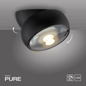 PURE MOVE 6235-18 fekete mennyezeti lámpa, 1xLED 1 PURE MOVE 6235-18 fekete mennyezeti lámpa, 1xLED small 1