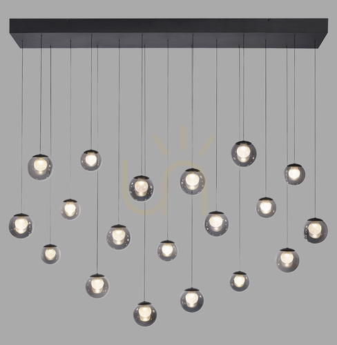 Jelölje be PURE POPUP 2589-15 szürke, 19 LED-es függesztett lámpa