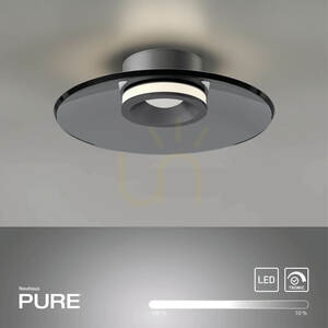 PURE MOON 6094-15 mennyezeti lámpa, szürke, 2xLED small 1