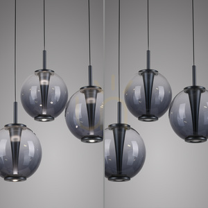PURE E-Infinity 2222-15 szürke, 3 LED-es függesztett lámpa small 5