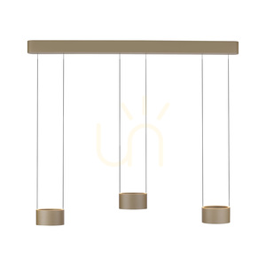 PURE CLIPSE 2473-97 barna, 6 LED-es függesztett lámpa small 3