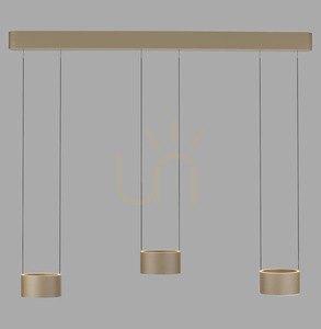PURE CLIPSE 2473-97 barna, 6 LED-es függesztett lámpa small 0