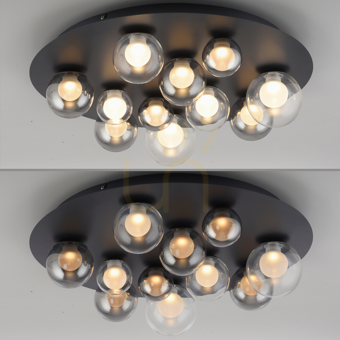 Kilátás PURE POPUP 6588-15 mennyezeti lámpa, szürke, 11 LED PURE POPUP 6588-15 mennyezeti lámpa, szürke, 11 LED