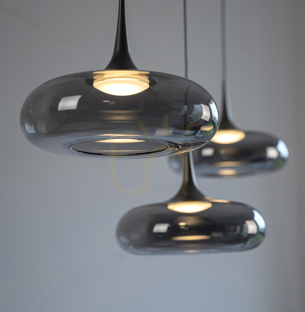 Kilátás POSH 15695-15 szürke, 7 LED-es függesztett lámpa POSH 15695-15 szürke, 7 LED-es függesztett lámpa