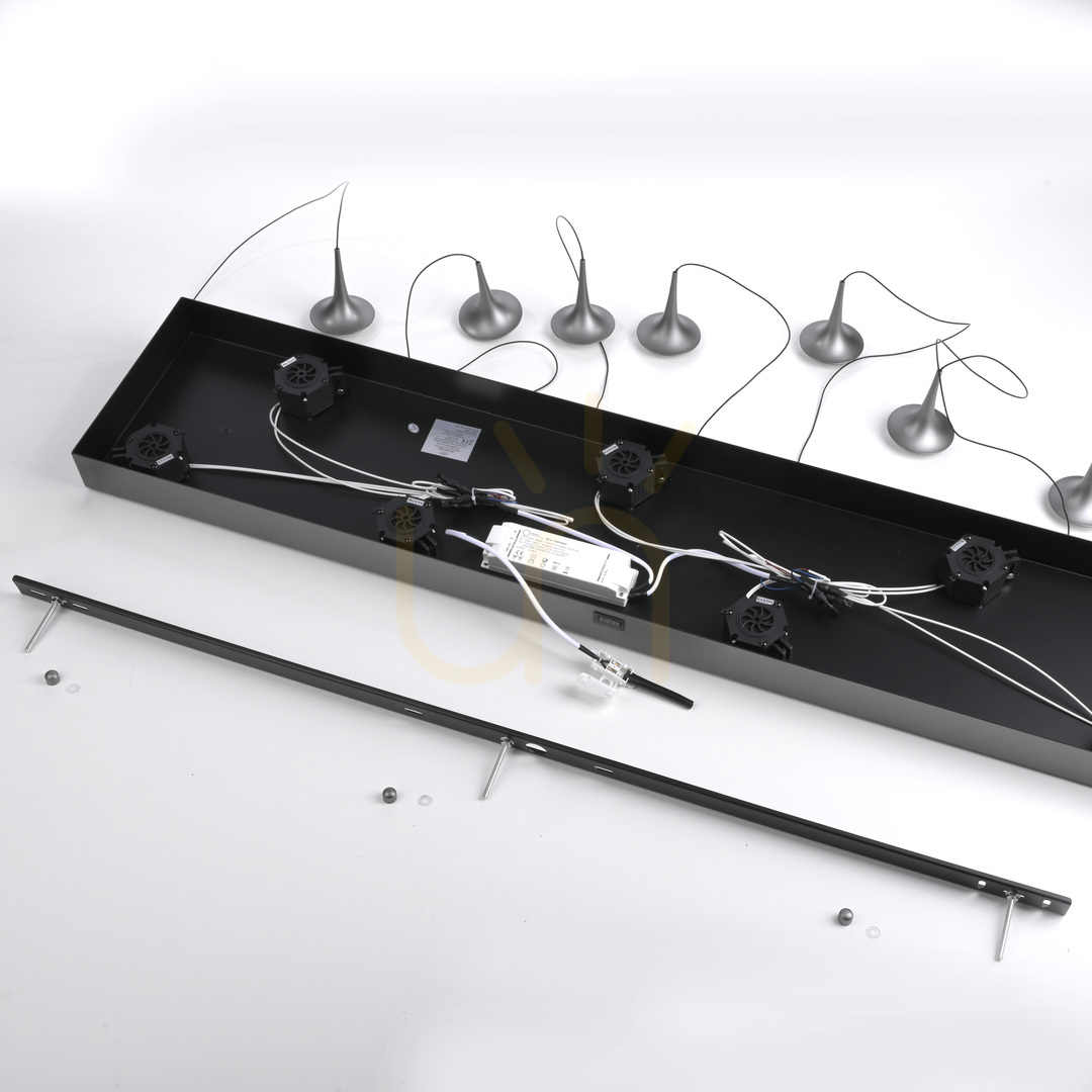 Előnézet POSH 15695-15 szürke, 7 LED-es függesztett lámpa POSH 15695-15 szürke, 7 LED-es függesztett lámpa
