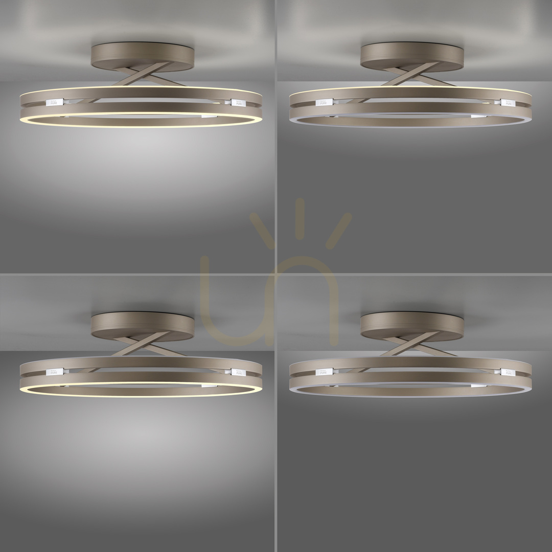Jelölje be PURE LOOP 6552-97 barna mennyezeti lámpa, 2xLED PURE LOOP 6552-97 barna mennyezeti lámpa, 2xLED