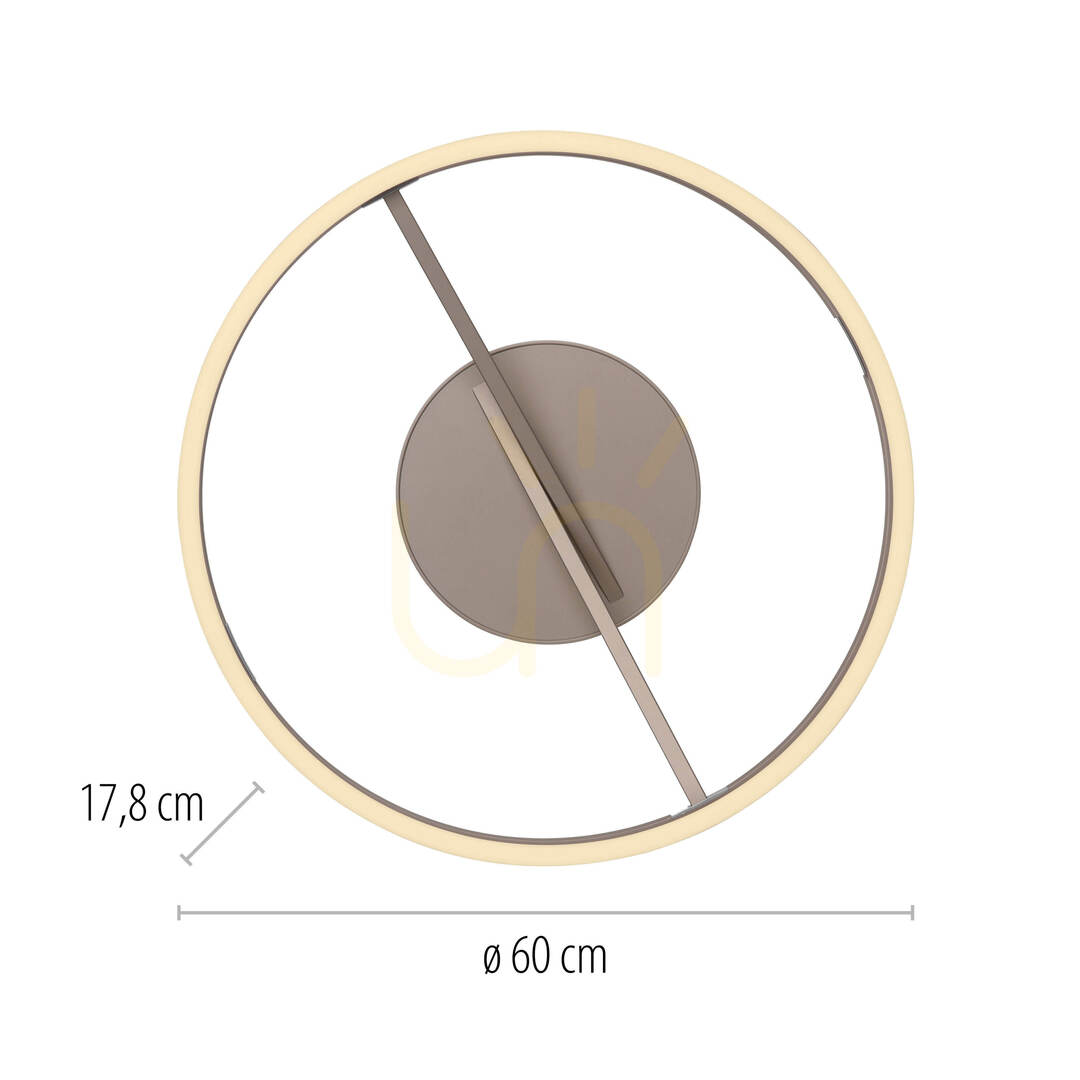 Előadás PURE LOOP 6552-97 barna mennyezeti lámpa, 2xLED PURE LOOP 6552-97 barna mennyezeti lámpa, 2xLED
