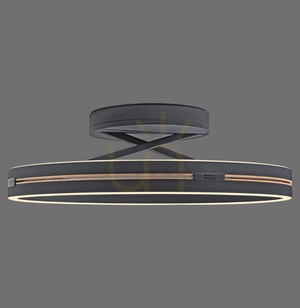 Előadás PURE LOOP 6552-18 fekete mennyezeti lámpa, 2xLED PURE LOOP 6552-18 fekete mennyezeti lámpa, 2xLED