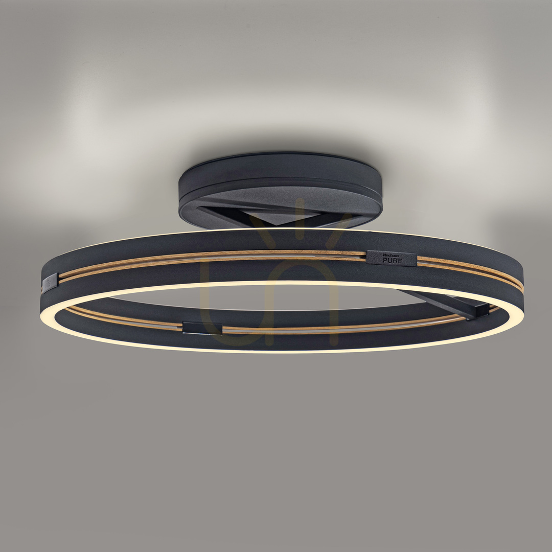 Jelölje be PURE LOOP 6552-18 fekete mennyezeti lámpa, 2xLED PURE LOOP 6552-18 fekete mennyezeti lámpa, 2xLED