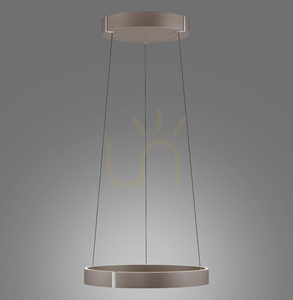 PURE E-CLIPSE 2560-34 LED függesztett lámpa, távirányítóval vezérelhető elektromos magasságállítás, barna small 5