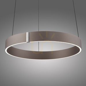 PURE E-CLIPSE 2560-34 LED függesztett lámpa, távirányítóval vezérelhető elektromos magasságállítás, barna small 0