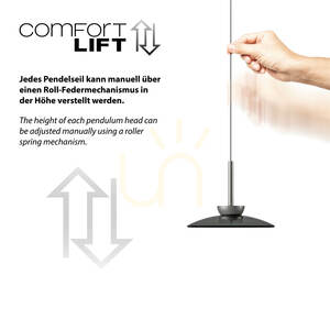 PURE MOON 2193-15 szürke, 6 LED-es függesztett lámpa small 10