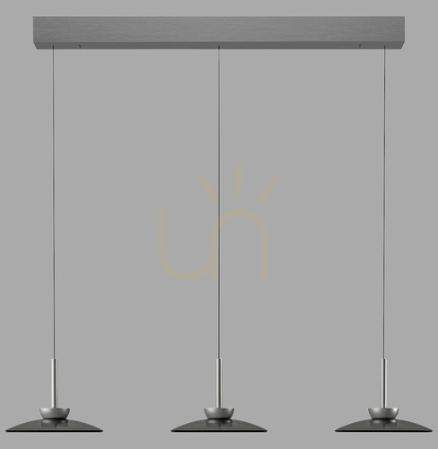 Jelölje be PURE MOON 2193-15 szürke, 6 LED-es függesztett lámpa