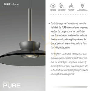 PURE MOON 2191-15 szürke, 2xLED-es függesztett lámpa 2 PURE MOON 2191-15 szürke, 2xLED-es függesztett lámpa small 2