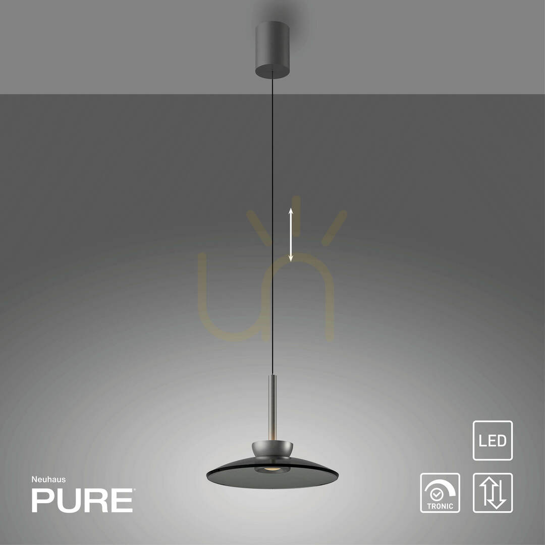Előadás PURE MOON 2191-15 szürke, 2xLED-es függesztett lámpa PURE MOON 2191-15 szürke, 2xLED-es függesztett lámpa