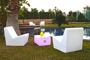 TARIDA SIT 3159 fehér kerti szék 1 db LED-lámpával small 5