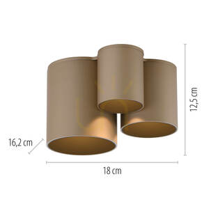 PURE POINT 6750-97 barna mennyezeti lámpa, 1xLED small 5