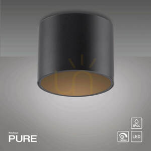 PURE POINT 6761-18 fekete mennyezeti lámpa, 1xLED small 1