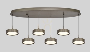 VALENSOLE ovális, 6 lámpás függesztett lámpa, barna 7062-621 Aviano small 1
