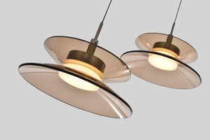 CREMA 3-lámpás, kerek függőlámpa, barna / kávé színű lámpaernyő 5058-321 Aviano small 2