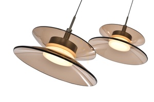 CREMA 3-lámpás, kerek függőlámpa, barna / kávé színű lámpaernyő 5058-321 Aviano small 5
