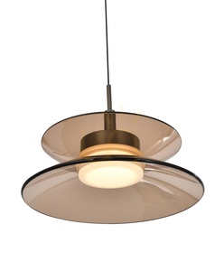 CREMA egyenes, 3-lámpás függőlámpa, barna / kávé színű lámpaernyő 7058-321 Aviano small 2