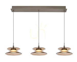 CREMA egyenes, 3-lámpás függőlámpa, barna / kávé színű lámpaernyő 7058-321 Aviano small 3