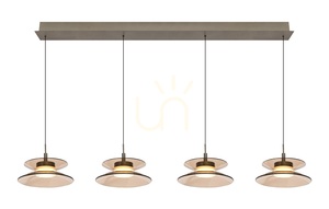 CREMA Straight 4-Light függőlámpa, barna / kávé színű árnyék 7058-421 Aviano small 2
