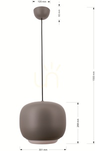 POSITANO egykaros függőlámpa, szürke 6026-117 Aviano small 4