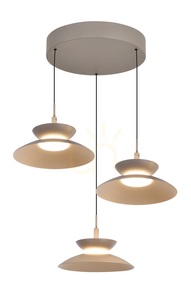 GUBBIO Round Trio függesztett lámpa, Cashmere, 5060-313 Aviano small 3